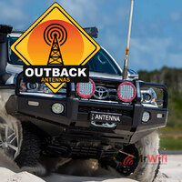 Antenna "G-BANGER" (White) Omni Antenna, Vehicle Cellular Antenna Heavy Duty 4G, LTE  and WiFi 2.4Ghz 698-2700mhz Detachable Barrel Spring White