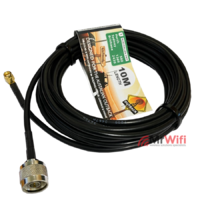 Cable Antenna N-Type Male to SMA Male Right Angle Low Loss 10m