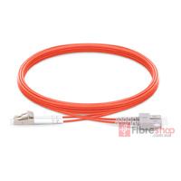 Fibre Optic Patch Cable Multi-Mode LC UPC to SC UPC Duplex 2.0mm PVC(OFNR) OM2 