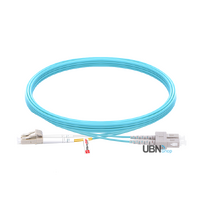 Fibre Optic Patch Lead LC UPC to SC UPC Duplex OM3 Multimode LSZH 3M