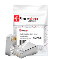 Cat6 RJ45 Shielded Modular Plug 8P8C Pass Through Pack 50