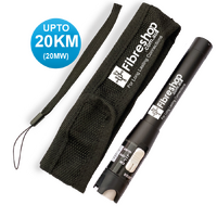 Portable Fiber Optic Visual Fault Locator 20MW (8-20km) Black