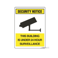 Security Notice CCTV - METAL